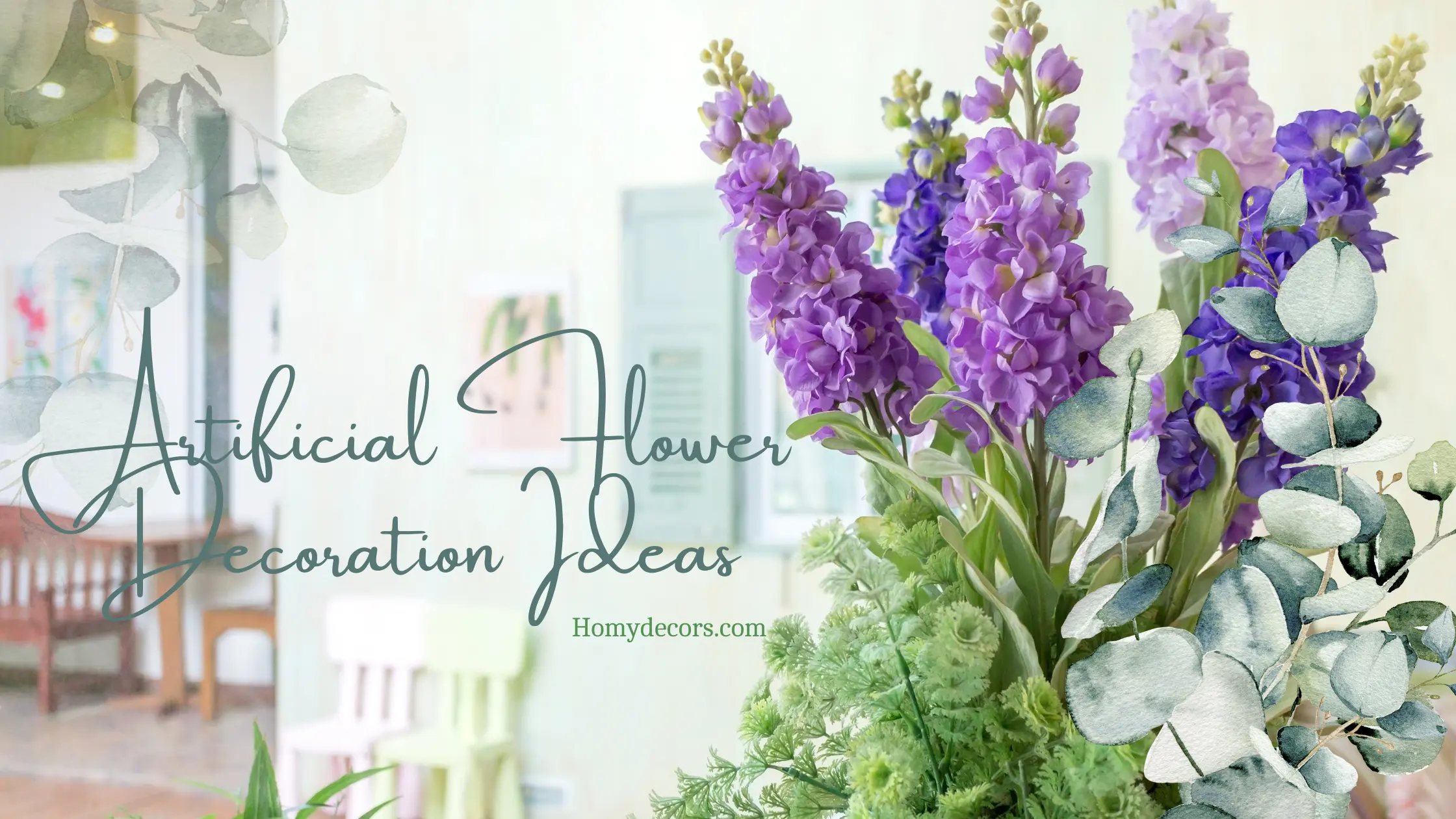 artificial flower decoration