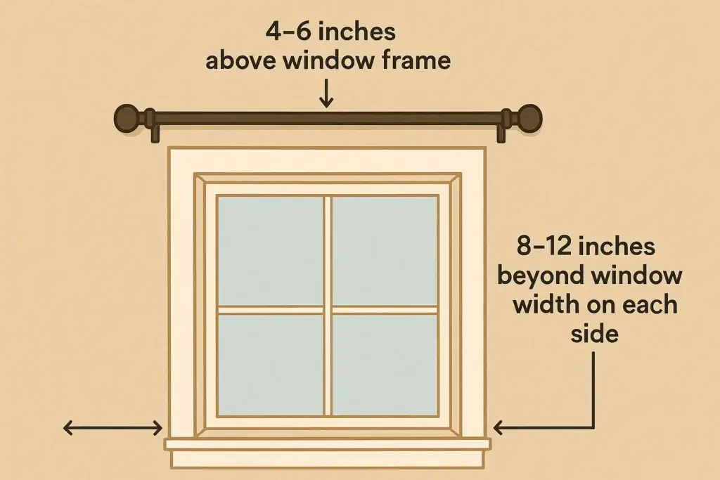 Mounting the Curtain Rod