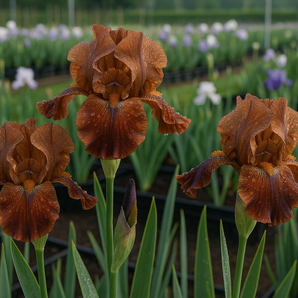 Brown Bearded Iris