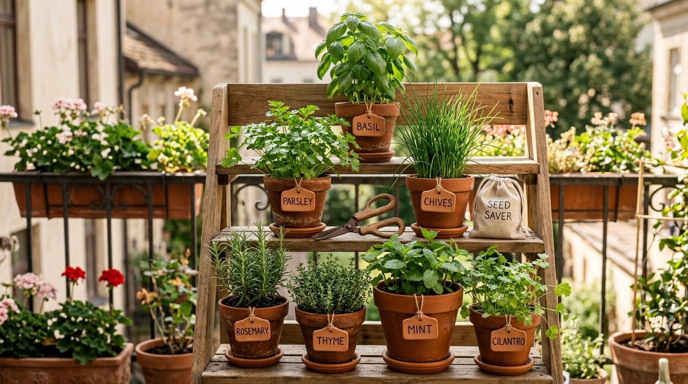 Balcony Herb Garden