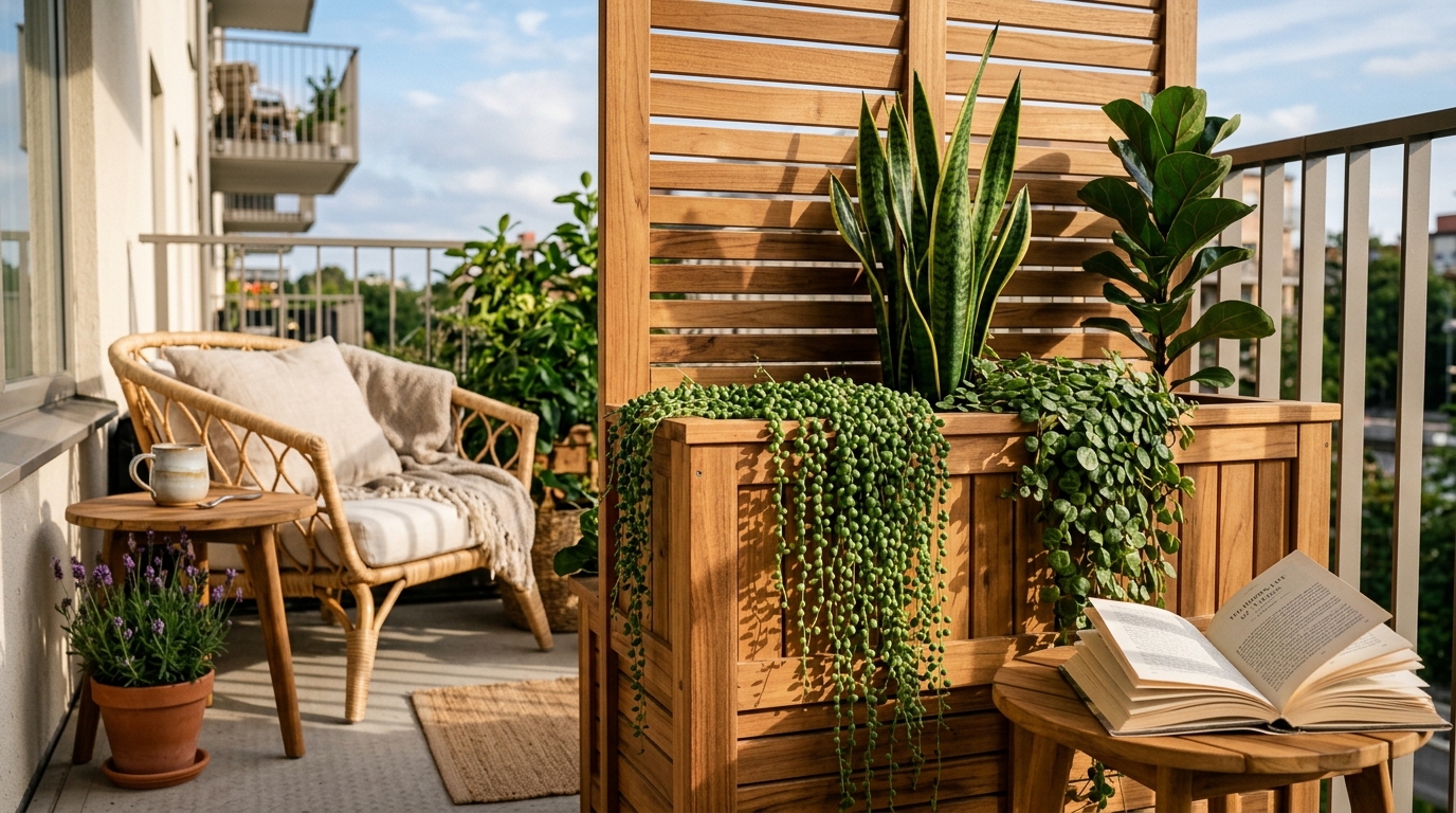 Balcony Privacy Setup