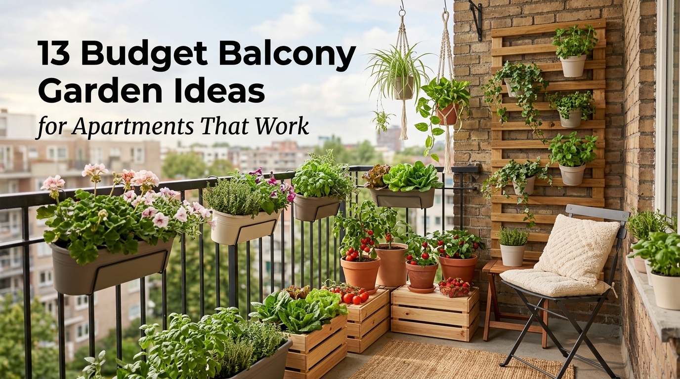 13 Budget Balcony Garden Ideas for Apartments That Work