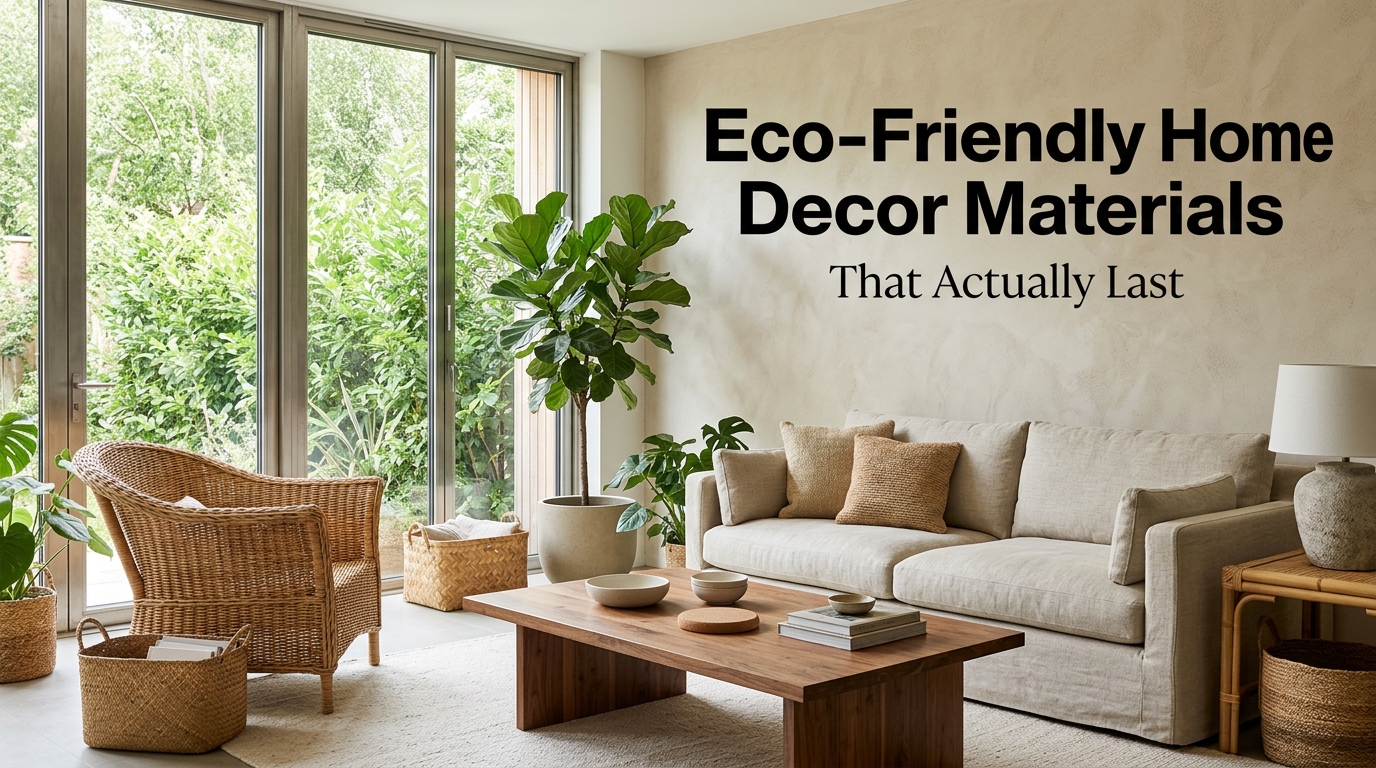 Eco Friendly Home Decor Materials That Actually Last