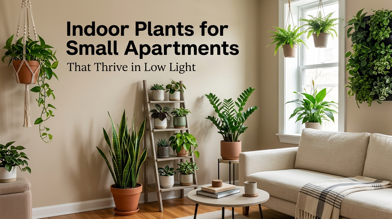 Indoor Plants for Small Apartments That Thrive in Low Light