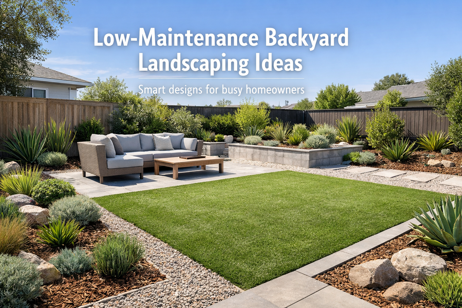 Low-Maintenance Backyard Landscaping Ideas for Busy Homeowners