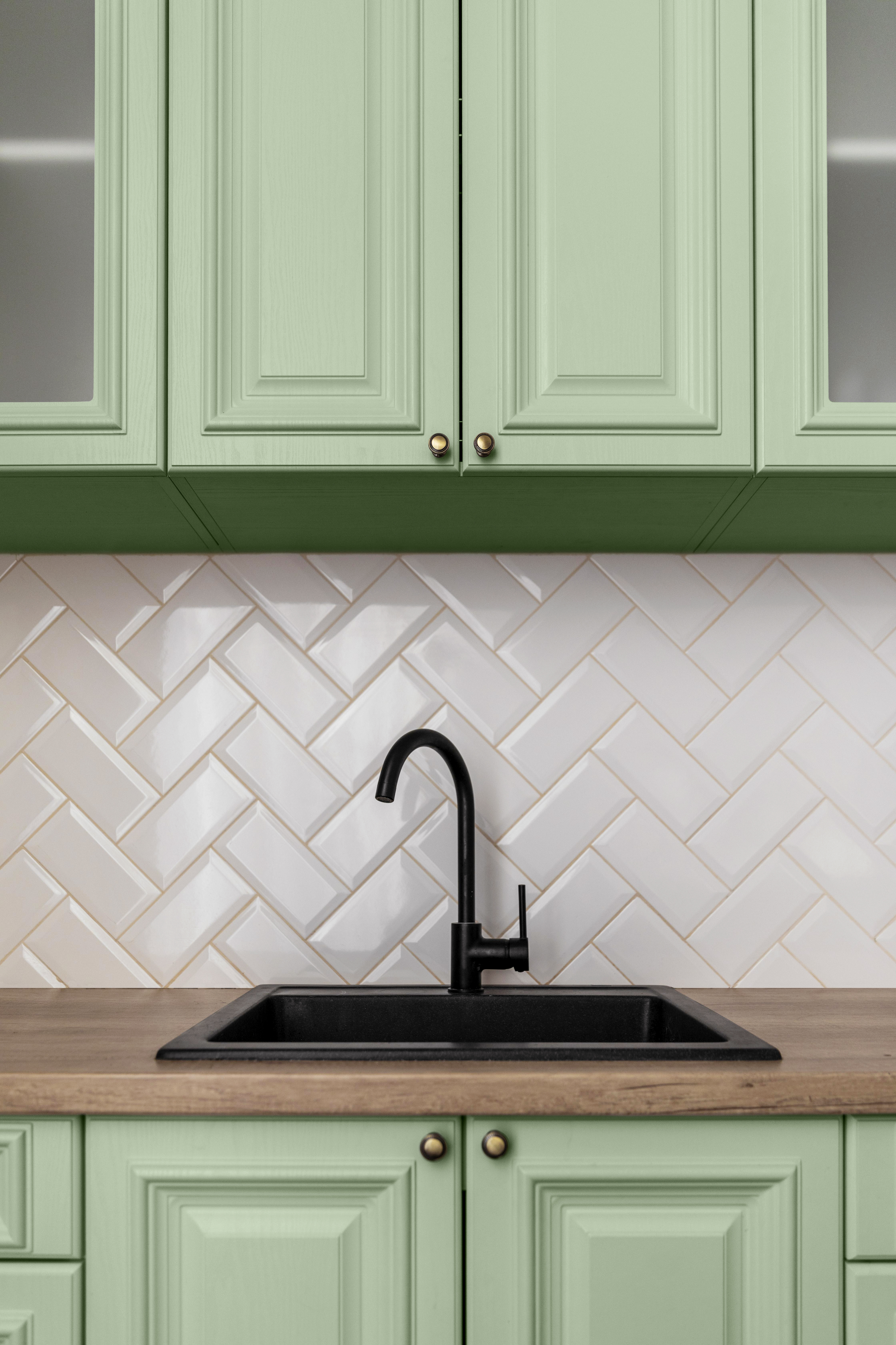 Peel-and-Stick Backsplash