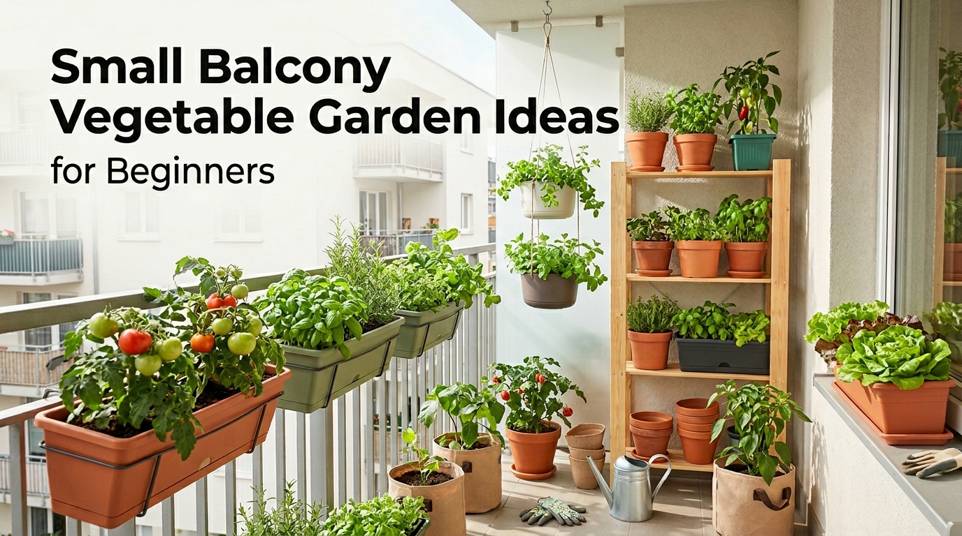 Small Balcony Vegetable Garden Ideas for Beginners
