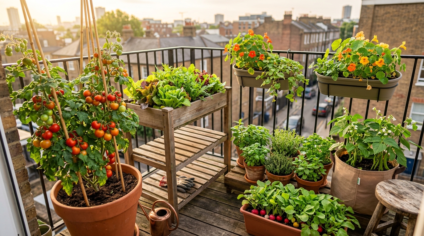 Small Balcony Vegetable plants