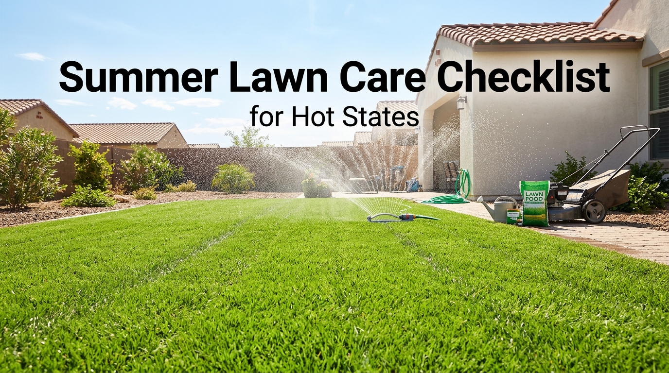 Summer Lawn Care Checklist for Hot States (What Actually Works)