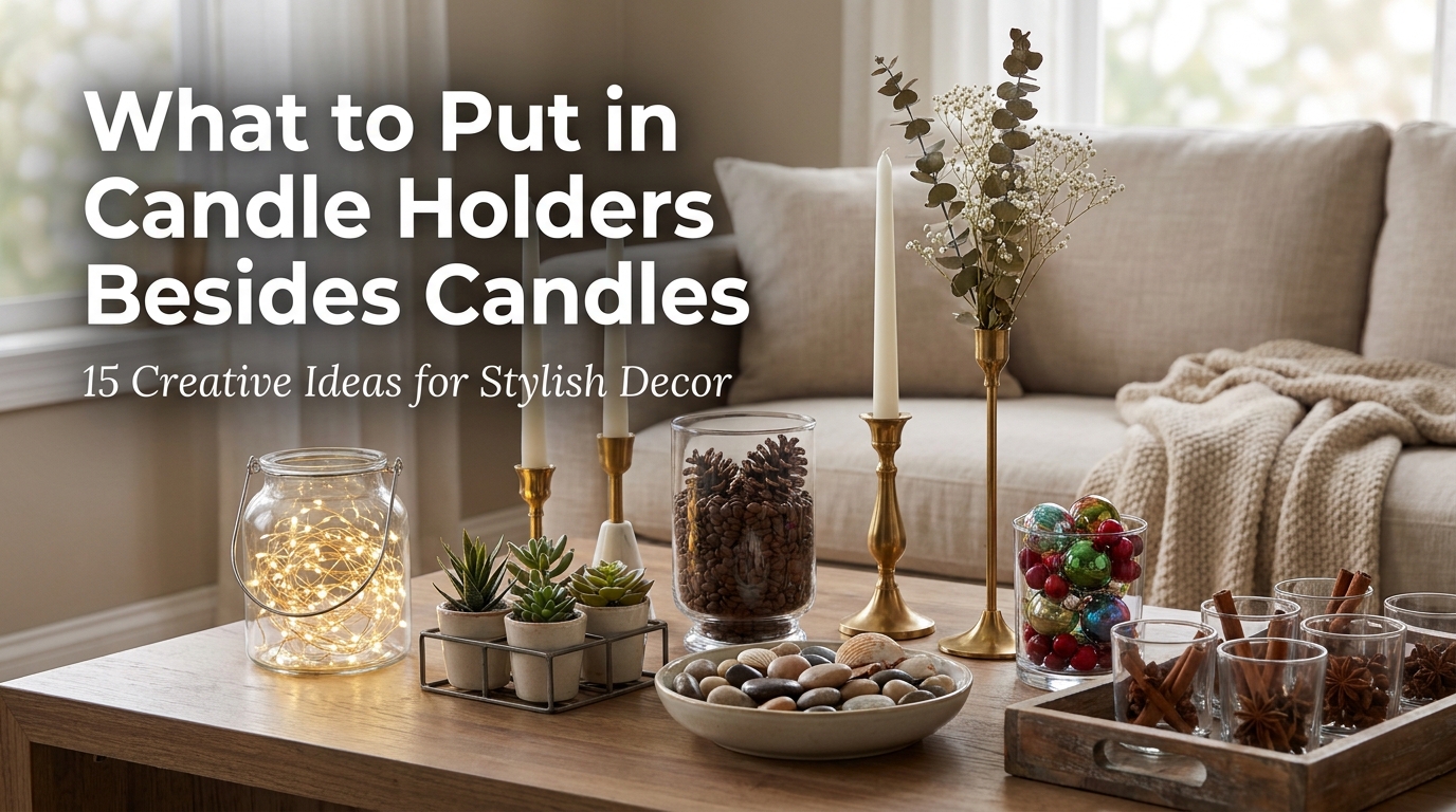 What to Put in Candle Holders Besides Candles