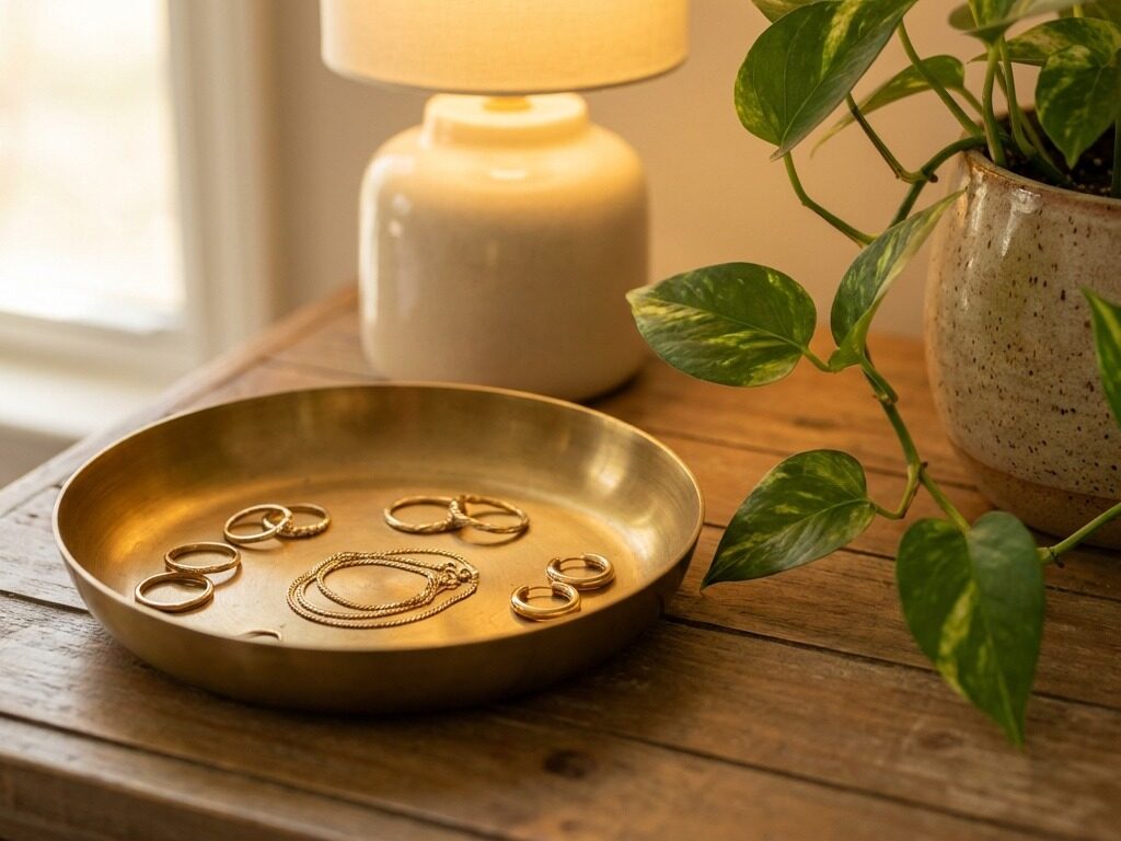 Brass votive candle holder