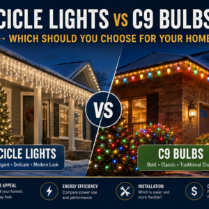 Icicle Lights vs C9 Bulbs: Which Should You Choose for Your Home?